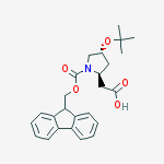 Structure of Fmoc-O-tert-butyl-L-β-homohydroxyproline