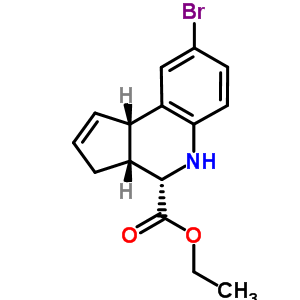 Structure of (3AR,4S,9BS)-ETHYL 8-BROMO-3A,4,5,9B-TETRAHYDRO-3H-CYCLOPENTA[C]QUINOLINE-4-CARBOXYLATE