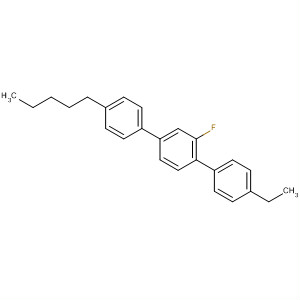 Structure of 1,1':4',1''-Terphenyl, 4-ethyl-2'-fluoro-4''-pentyl-