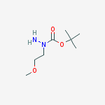 Structure of tert-butyl N-amino-N-(2-methoxyethyl)carbamate