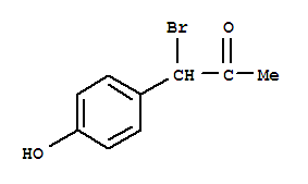 1-Bromo-1-(4-hydroxyphenyl)propan-2-one结构式