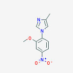 Structure of 1-(2-methoxy-4-nitrophenyl)-4-methylimidazole