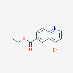 ethyl 4-bromoquinoline-6-carboxylate结构式