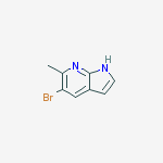 Structure of 1H-Pyrrolo[2,3-b]pyridine, 5-bromo-6-methyl-
