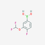 Structure of 3-difluoromethoxy-4-fluoro-benzeneboronic acid
