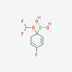 Structure of 1-difluoromethoxy-4-fluoro-benzeneboronic acid