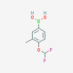 4-difluoromethoxy-3-methyl-benzeneboronic acid结构式