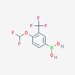 Structure of 4-difluoromethoxy-3-trifluoromethyl-benzeneboronic acid