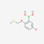 Structure of 5-Fluoro-2-methylsulfanylmethoxy-benzeneboronic acid