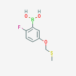 Structure of 2-Fluoro-5-(methylthiomethoxy)phenylboronic acid