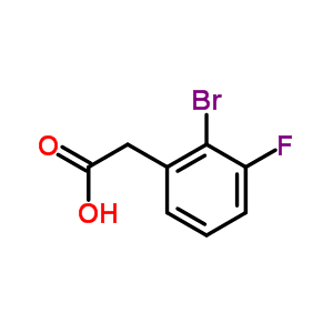Structure of (2-Bromo-3-fluoro-phenyl)-acetic acid