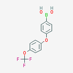 Structure of [4-[4-(trifluoromethoxy)phenoxy]phenyl]boronic acid