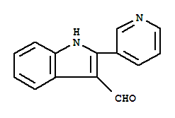 2-PYRIDIN-3-YL-1H-INDOLE-3-CARBALDEHYDE结构式