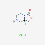 Structure of (S)-HEXAHYDRO-OXAZOLO[3,4-A]PYRAZIN-3-ONE HCL