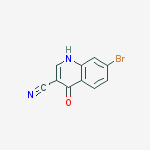Structure of 3-Quinolinecarbonitrile, 7-bromo-4-hydroxy-