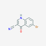 3-Quinolinecarbonitrile, 6-bromo-4-hydroxy-结构式