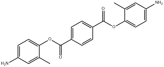 Structure of 1,4-Benzenedicarboxylic acid, 1,4-bis(4-amino-2-methylphenyl) ester