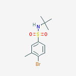 Structure of 4-Bromo-N-(tert-butyl)-3-methylbenzenesulfonamide