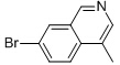 7-Bromo-4-methylisoquinoline结构式