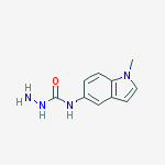 Structure of N-(1-methyl-1H-indol-5-yl)Hydrazinecarboxamide
