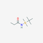 Structure of Propanamide,  N-[(1,1-dimethylethyl)dimethylsilyl]-
