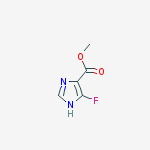 Structure of 1H-Imidazole-4-carboxylic  acid,  5-fluoro-,  methyl  ester