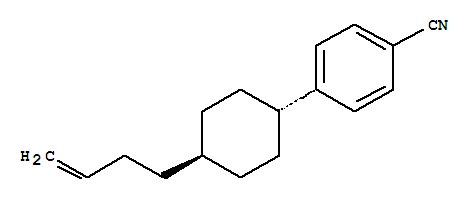 Structure of trans-4-[4-(3-Butenyl)cyclohexyl]benzonitrile