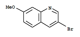 Structure of 3-Bromo-7-methoxyquinoline