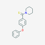 Structure of (4-phenoxyphenyl)-piperidin-1-ylmethanethione