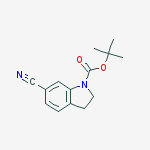 Structure of tert-Butyl 6-cyanoindoline-1-carboxylate