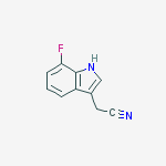 7-氟吲哚-3-乙腈结构式
