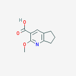Structure of 2-METHOXY-6,7-DIHYDRO-5H-CYCLOPENTA[B]PYRIDINE-3-CARBOXYLIC ACID