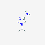 1-ISOPROPYL-1H-1,2,3-TRIAZOL-4-AMINE结构式