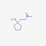 Structure of 1-[2-(METHYLAMINO)ETHYL]CYCLOPENTANOL