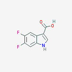 Structure of 5,6-DIFLUORO-1H-INDOLE-3-CARBOXYLIC ACID