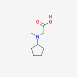 Structure of N-CYCLOPENTYL-N-METHYLGLYCINE