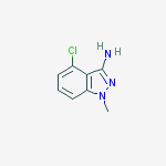 Structure of 4-CHLORO-1-METHYL-1H-INDAZOL-3-AMINE