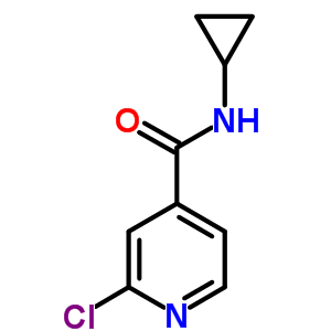 Structure of 2-chloro-N-cyclopropylisonicotinamide