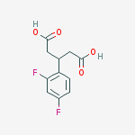 Structure of 3-(2,4-DIFLUOROPHENYL)PENTANEDIOIC ACID