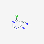 Structure of 4-chloro-2-methylpyrazolo[3,4-d]pyrimidine