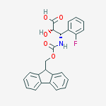 Structure of N-Fmoc-(2S,3S)-3-Amino-3-(2-fluoro-phenyl)-2-hydroxy-propanoic acid
