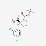 Structure of BOC-(R)-ALPHA-(2,4-DICHLOROBENZYL)-PROLINE