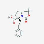 Chemical structure of Boc-(phet)pro-oh