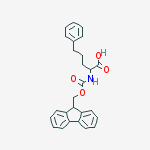 Structure of N-FMOC-L-2-AMINOPHENYLPENTANIOC ACID