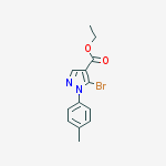 Structure of 5-Bromo-1-p-tolyl-1H-pyrazole-4-carboxylic acid ethyl ester