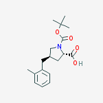 Structure of N-t-Butoxycarbonyl-trans-4-(2-methylbenzyl)-L-proline;(2S,4R)-1-t-Butoxycarbonyl-4-(2-methylbenzyl)pyrrolidine-2-carboxylic acid