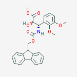 N-Fmoc-(2S,3S)-3-Amino-2-hydroxy-3-(2,3-dimethoxy-phenyl)-propanoic acid结构式