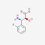 (2S,3S)-3-Amino-3-(2-fluoro-phenyl)-2-hydroxy-propanoic acid结构式