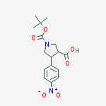 Structure of (3S,4R)-1-Boc-4-(4-Nitrophenyl)Pyrrolidine-3-Carboxylic Acid