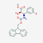 Structure of N-Fmoc-(2R,3R)-3-Amino-3-(3-fluoro-phenyl)-2-hydroxypropanoic acid